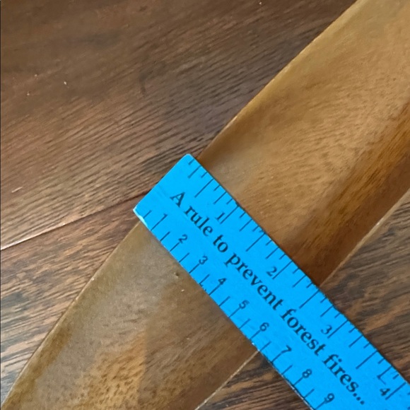 VTG MCM Rustic Wooden Storage Box with Brass Accents & Wooden Tray - Picture 6 of 17